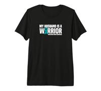 My Husband is a Warrior Myasthenia Gravis Awareness Premium T-Shirt