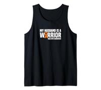 My Husband is a Warrior Orange Ribbon RSD/CRPS Awareness Tank Top