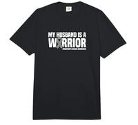 My Husband is a Warrior Parkinson's Disease Awareness Comfort Colors Adult Heavyweight T-Shirt