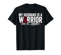 My Husband Is A Warrior SCA Sickle Cell Disease Awareness T-Shirt