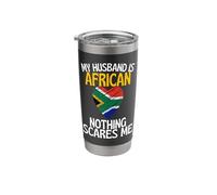 My Husband is African Nothing Scares Me Funny Husband Stainless Steel Insulated Tumbler