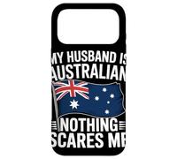 My Husband Is Australian Nothing Scares Me Flag Case for iPhone 17 Pro Max