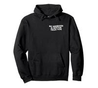 My Husband is Hotter Than You Funny Y2K Gen Z Wife Novelty Pullover Hoodie