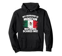 My Husband Is Mexican Funny Mexico Flag Gift for Wife Pullover Hoodie