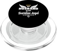 My Husband Is My Guardian Angel He Watches Over Me In Memory PopSockets PopGrip for MagSafe