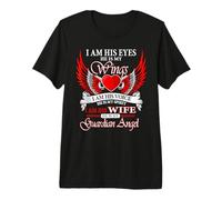 My Husband is My Guardian Angel in Heaven Memory Memorial Premium T-Shirt