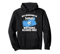 My Husband Is Somali Funny Somalia Flag Gift for Wife Pullover Hoodie