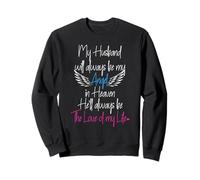 My Husband My Angel in Heaven in Loving memory of my Husband Sweatshirt