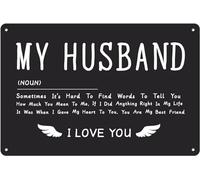 My Husband Tin Sign If i Did Anything Right In My Life It Was When i Gave My Heart To You Funny Vintage Metal Signs i Love You Wall Decor Poster For Home Kitchen Garden Club Bar 8X12 Inch