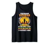 My Husband Vietnam Veteran - I was Married Mine Veteran Wife Tank Top