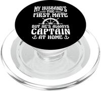 My Husbands The First Mate But Hes Always Captain PopSockets PopGrip for MagSafe