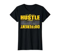 My Hustle Look Different University Varsity Gold Men Women Value Graphic T-Shirt, Women, Black, M