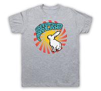 My Icon Art and Clothing Airplane White Rabbit Psychedelic Rock Jeff Retro Mens T-Shirt, Heather Grey, XL