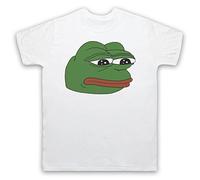 My Icon Art and Clothing Pepe The Frog Funny Internet Humour Meme Mens T-Shirt, White, Large
