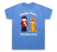 My Icon Art and Clothing Retro Cartoon Charley Says 70s Public Information Mens T-Shirt
