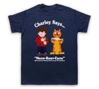 My Icon Art and Clothing Retro Cartoon Charley Says 70s Public Information Mens T-Shirt