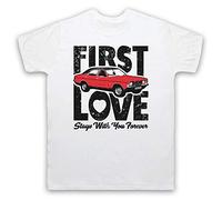 My Icon Art and Clothing Saw Red Car First Love Stays with You Forever Gaelic Celtic Folk Rock Doctors Slogan Mens T-Shirt