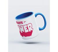 My Icon Art & Clothing Absolute Stunner Hipster Mug, White & Light Blue