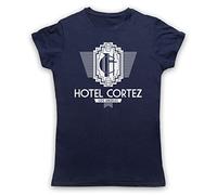 My Icon Art & Clothing American Horror Story Hotel Cortez Womens T-Shirt, Navy Blue, Small