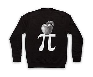 My Icon Art & Clothing Apple Pi Pie Maths Food Parody Adults Sweatshirt, Black, 2XL