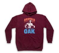 My Icon Art & Clothing Arnie The Austrian Oak Bodybuilder Legend Adults Hoodie, Burgundy, XL