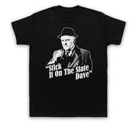 My Icon Art & Clothing Arthur Daley Stick It On The Slate Dave Retro Minder Mens T-Shirt, Black, 3XL
