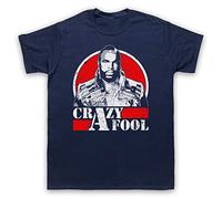 My Icon Art & Clothing BA Baracus Crazy Fool Team Action TV Mens T-Shirt, Navy Blue, Medium