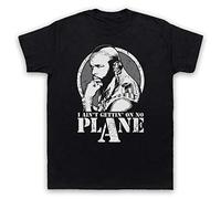 My Icon Art & Clothing BA Baracus I Ain't Gettin On No Plane Team Action TV Mens T-Shirt, Navy Blue, 2XL