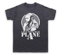 My Icon Art & Clothing BA Baracus I Ain't Gettin On No Plane Team Action TV Mens T-Shirt, Vintage Slate, Small