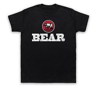 My Icon Art & Clothing Bear Gay Humour Mens T-Shirt, Black, 2XL