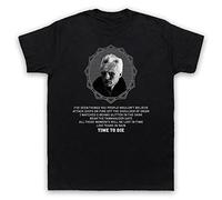 My Icon Art & Clothing Blade Run Time to Die Roy Batty Tears in Rain Sci Fi Film Mens T-Shirt, Black, Medium