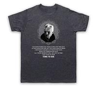My Icon Art & Clothing Blade Run Time to Die Roy Batty Tears in Rain Sci Fi Film Mens T-Shirt, Vintage Slate, Large Light Grey