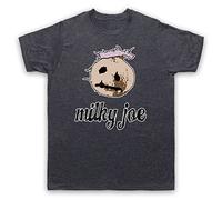My Icon Art & Clothing Boosh Milky Joe Coconut Comedy TV Mens T-Shirt, Vintage Slate, Large Light Grey