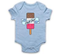 My Icon Art & Clothing Chill Out Retro Fab Ice Lolly Baby Grow, Sky Blue, 0-3 Months