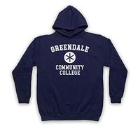 My Icon Art & Clothing Community Greendale Community College Adults Hoodie, Navy Blue, 2XL