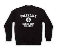 My Icon Art & Clothing Community Greendale Community College Adults Sweatshirt, Black, Medium