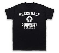 My Icon Art & Clothing Community Greendale Community College Mens T-Shirt, Black, XL