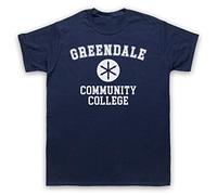 My Icon Art & Clothing Community Greendale Community College Mens T-Shirt, Navy Blue, Medium