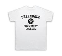 My Icon Art & Clothing Community Greendale Community College Mens T-Shirt, White, Small