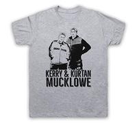 My Icon Art & Clothing Country Kerry & Kurtan Mucklowe Cooper Comedy TV Mens T-Shirt, Light Grey, Small
