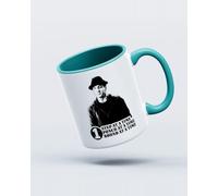 My Icon Art & Clothing Creed Rock One Step At A Time Mug, White & Cobalt