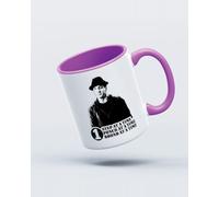 My Icon Art & Clothing Creed Rock One Step At A Time Mug, White & Lilac