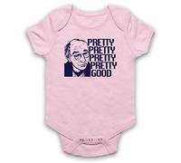 My Icon Art & Clothing Curb Your Larry David Pretty Good Iconic Comedy TV Baby Grow, Light Pink, 0-3 Months