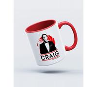 My Icon Art & Clothing Daniel Craig The Best Bond British Mug, White & Red