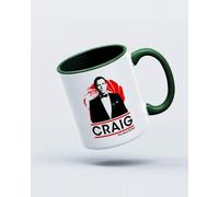 My Icon Art & Clothing Daniel Craig The Best Bond Mug, White & Green