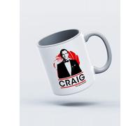 My Icon Art & Clothing Daniel Craig The Best Bond Mug, White & Grey