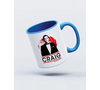 My Icon Art & Clothing Daniel Craig The Best Bond Mug, White & Light Blue