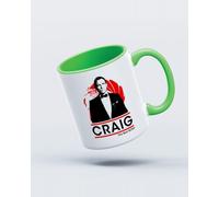 My Icon Art & Clothing Daniel Craig The Best Bond Mug, White & Light Green