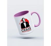 My Icon Art & Clothing Daniel Craig The Best Bond Mug, White & Light Pink