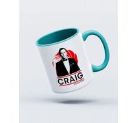 My Icon Art & Clothing Daniel Craig The Best Bond Mug, White & Turquoise